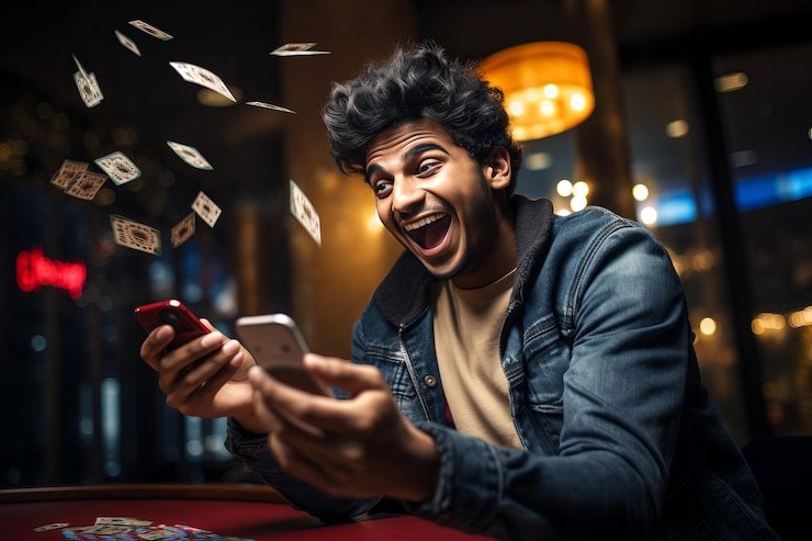 Tampilan studio langsung No Commission Baccarat di bintang4dp dengan dealer dan meja permainan yang terlihat jelas